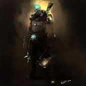 Post Apocalyptic Soldier. Un progetto di Arte concettuale, Disegno digitale, Illustrazione digitale e Videogiochi di Edmer Cadenas - 18.11.2020
