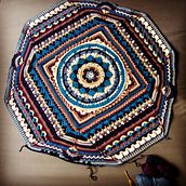 Mandala de crochet . Arte din fibre de Roberta - 11.18.2020