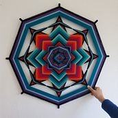 Ojo de Dios . Arte din fibre de Roberta - 11.18.2020