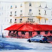 Mi Proyecto del curso: Dibujo arquitectónico con acuarela y tinta. Fine Arts project by Julio Churchill - 11.19.2020