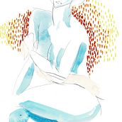 Modigliani • R E P R E S A N T A T I O N. Traditional illustration project by Dalma Lukács - 11.19.2020