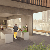 Final project - New market and public space in Rotterdam. Architecture project by Edit Balogh - 06.06.2017