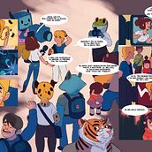 Comic Badana. Comic, Drawing, Digital Drawing, Character Design, and Traditional illustration project by Pablo Broseta - 11.21.2020