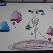 The wanderer. Een project van Aquarelschilderen van Sophie Jessome - 14.04.2018