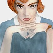 Mi Proyecto del curso: Retrato artístico en acuarela. Un proyecto de  de Jennifer Lumovich - 22.11.2020