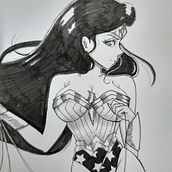 Wonder Woman Anime Artstyle . Comic, Drawing, Pencil Drawing, and Character Design project by fando1 - 11.22.2020