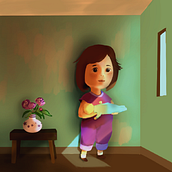 My project in Lighting Principles for Digital Painting course. Traditional illustration, and Lighting Design project by Anthem Nrv - 11.23.2020