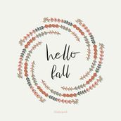 Simply hello fall. Calligraph, Lettering, and Digital Lettering project by Ana Cristina Gutiérrez Velázquez - 09.24.2020