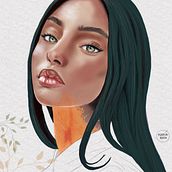 Mi Proyecto del curso: Retrato ilustrado con Procreate. Un progetto di Disegno digitale di Maria Rosa Garcia - 23.11.2020