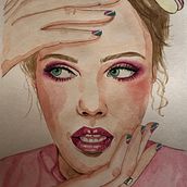 Mi Proyecto del curso: Retrato ilustrado en acuarela. Un progetto di Pittura ad acquerello di Maria Rosa Garcia - 23.11.2020