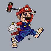 Videojuegos a la mexicana . Traditional illustration, and Vector Illustration project by Carlos Sandoval - 11.24.2020