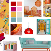 Shoes & Accessories store - My project in Color applied to Interior Design. Projekt z dziedziny Projektowanie wnętrz użytkownika Carolina Barros - 24.11.2020