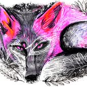 Zorro Rosa. Traditional illustration project by Vanessa Cabrera - 11.24.2020