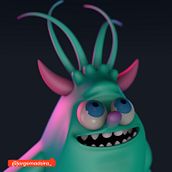 Projeto do Curso de modelação de personagens 3D. 3D Design, 3D Character Design, Traditional illustration, and 3D Modeling project by Jorge Madeira - 11.25.2020