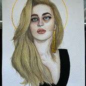 Mi Proyecto del curso: Retrato en acuarela a partir de una fotografía. Drawing, and Watercolor Painting project by Alain Rocha - 11.25.2020