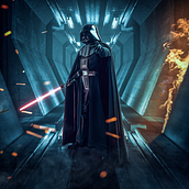 Composição - Darth Vader. Photographic Composition, Digital Drawing, Design, and Graphic Design project by Douglas Costa - 11.25.2020