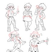 Mi Proyecto del curso: Diseño de personaje Chloe - Mely Paz. Animation, Character Design, and Character Animation project by Mely Paz - 11.25.2020