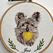 My project in Needle Painting for Beginners course. Embroider project by Erica Beaty - 11.26.2020