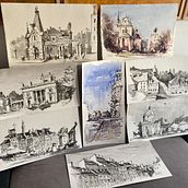 Sketching Poland 2020. Drawing, Sketching, Architectural Illustration, and Painting project by Marek Badzynski - 11.27.2020