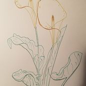 Flower drawings from book. Desenho projeto de boriana_atanassova - 27.11.2020