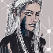 My project in Illustrated Portraits with Procreate course by Elena Garnu. Traditional illustration project by Neli Dobiášová - 11.27.2020