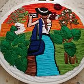 Mi Proyecto del curso: Introducción al bordado botánico. Embroider project by Stefany Gonzalez - 11.27.2020