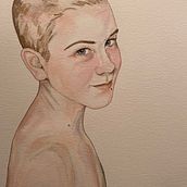 My project in Watercolor Portrait from a Photo course. Painting, and Watercolor Painting project by lisah205 - 11.28.2020