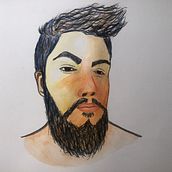  Mi Proyecto del curso: Autoretrato. Self-Portrait Photograph, Portrait Drawing, and Watercolor Painting project by Najhak Santiago Baena Paez - 11.28.2020