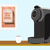 "O Expresso Perfeito" - Concurso Jovens Delta Q e Clube de Criativos Portugal. 2D Animation, Digital Illustration, and Motion Graphics project by Fernando Raposo - 01.05.2021