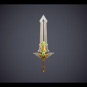 Basic Sword. Game Development, 3D Design, Game Design, 3D Modeling, and Video Games project by Daniel Pérez Viera - 11.28.2020