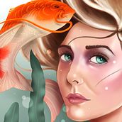 Sushigirl. Een project van Digitale illustratie van Luis Robledo - 29.11.2020