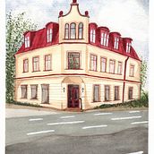 My project in Architectural Sketching with Watercolor and Ink course. Watercolor Painting project by bdgrimm1 - 11.29.2020