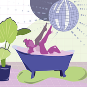 My project in Dynamic Vector Illustration: Keys to Color and Composition course. Traditional illustration project by Dagmar P. - 11.29.2020