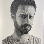 RETRATO A GRAFITO en papel Caballo. Projekt z dziedziny  Sztuki piękne, Portret, R, sunek realist i czn użytkownika chicakes_ysa - 29.11.2020