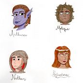 Personagens de RPG para amigos. Un progetto di Disegno, Disegno artistico e Pittura ad acquerello di Isabella Vitoria Ramalho - 30.11.2020