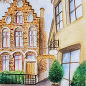 "Brujas" mi primer acuarela con temática de arquitectura . Un progetto di Architettura di Ana González - 08.11.2020
