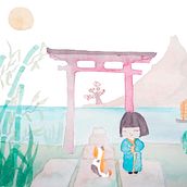 Proyecto: Ilustración en acuarela con influencia japonesa. Traditional illustration, and Watercolor Painting project by Carty Party - 11.30.2020