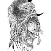 Mi Proyecto del curso: Diseño e ilustración digital de tatuajes con Procreate. Un proyecto de Diseño e Ilustración tradicional de carmenluzgiraudo - 30.11.2020