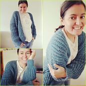 CARDIGAN TERMINADO!. Sewing, Creativit, and Fiber Arts project by Tximeleta Azul - 12.01.2020
