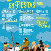 Cartelería para fiestas patronales en Bulbuente (Aragón, España). Projekt z dziedziny  Projektowanie plakatów, Projektowanie graficzne, W, darzenia, Ilustracja c, frowa i  Reklama użytkownika Patricia Torres Ramos - 22.08.2018