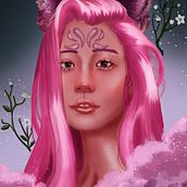 Meu projeto do curso: Retrato digital no Photoshop com um toque de fantasia. Digital Drawing project by Kersia Rodrigues - 12.01.2020