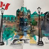 Queens Park. Architectural Illustration project by jonody - 12.01.2020