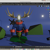 Mi Proyecto del curso: Modelado de personajes low poly para videojuegos . 3D, Traditional illustration, and Video Games project by lapegue - 12.01.2020