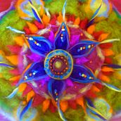 Painting with wool. Painting project by Marie - 12.02.2020