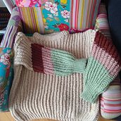 Mi Proyecto del curso: Crochet: crea prendas con una sola aguja. Un projet de  de amaya_bienzobas - 02.12.2020