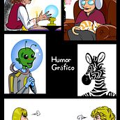 Humor Gráfico. Un proyecto de Cómic, Creatividad, Diseño de personajes e Ilustración digital de Isabel Martín - 10.07.2017