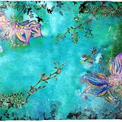 Gutta on silk- Lia Florescu. Painting project by liaflorescu7 - 12.02.2020