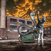 Inocencia perdida, carteles.. Collage, Photographic Composition, and Digital Illustration project by Olga Lahuerta - 10.03.2020