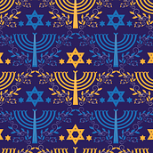 Hannukah Collection. Un progetto di Pattern design di Aileen Velis - 03.12.2020
