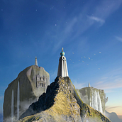 My project in Matte Painting: Creating Photorealistic Worlds course. Un projet de Illustration numérique, Illustration traditionnelle, Composition photographique , et Photomontage de Emilio Contreras Aragon - 03.12.2020